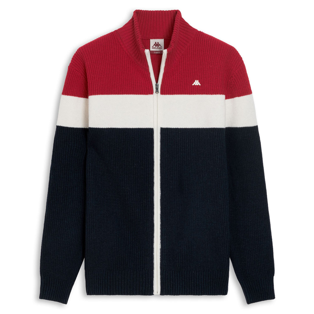 Blue Men's Regular Fit Wool Full Zip Sweater 01