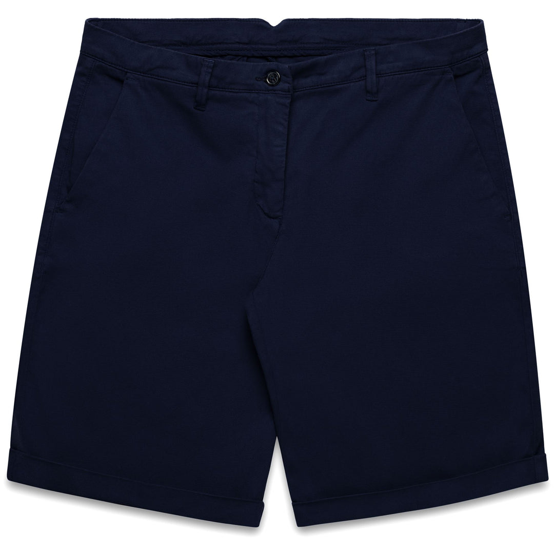 Blue Women's Chino Bermuda Shorts in Slim Fit 01