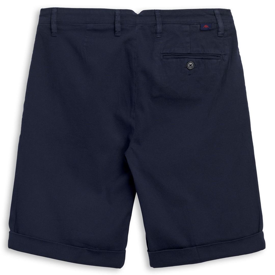 Short chino stretch décontracté et ajusté bleu pour femme main
