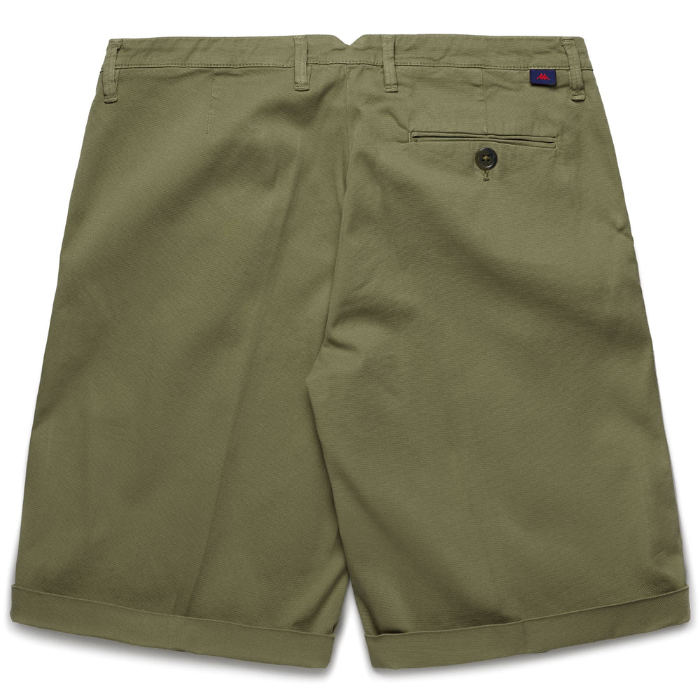 Olivine green Women's Chino Bermuda Shorts in Slim Fit 02