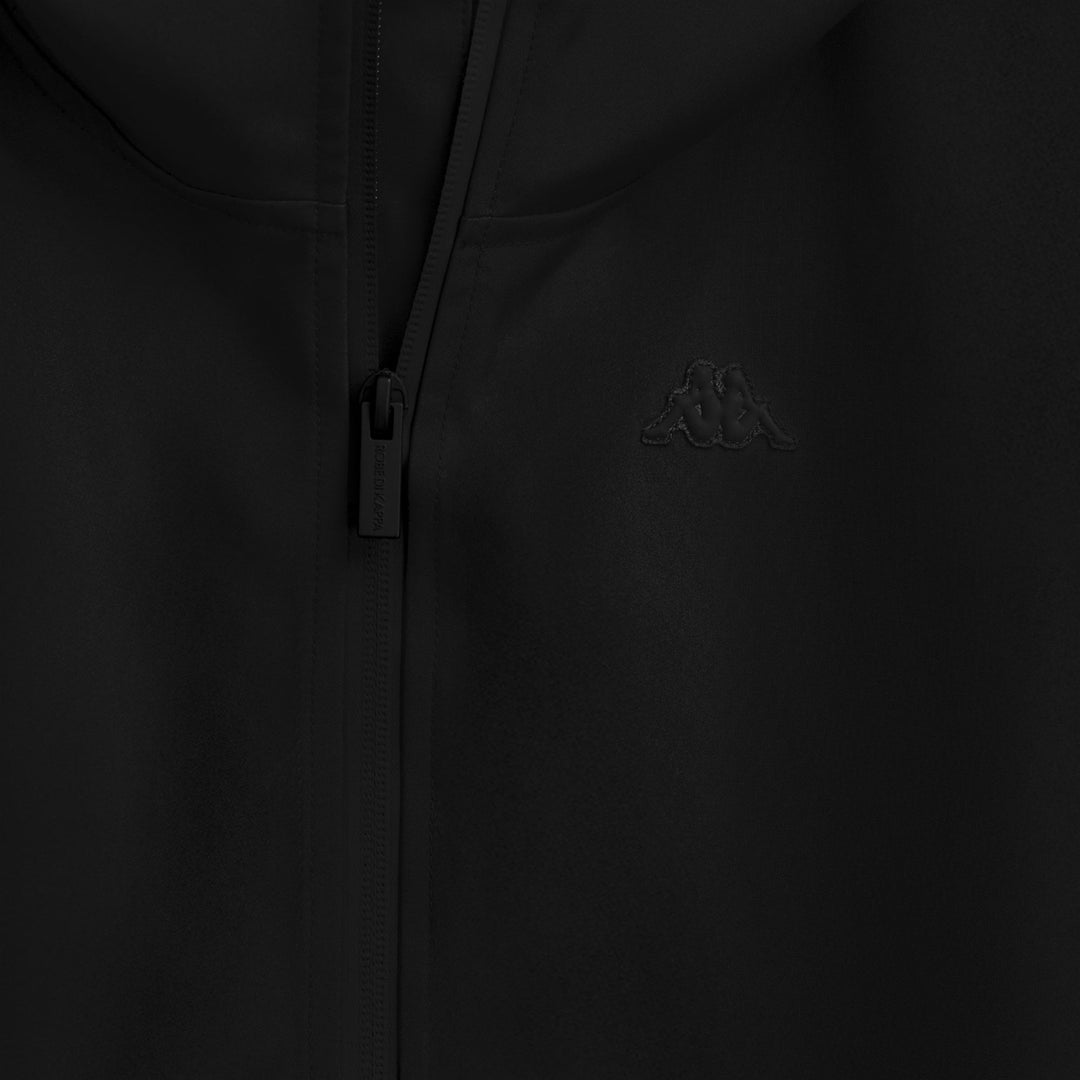 Black Men's Regular Fit Polyester Hooded Jacket main