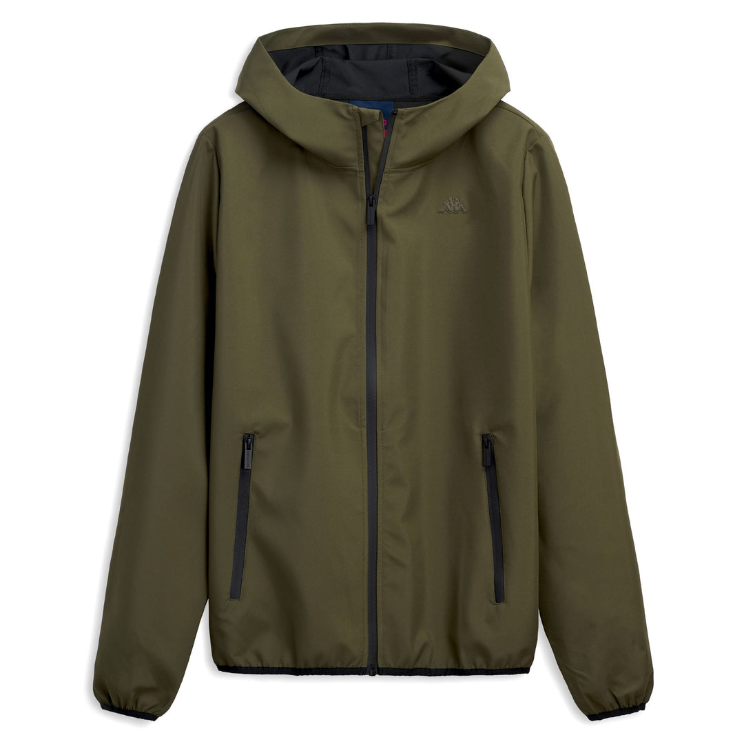 Green Men's Casual Regular Fit Hooded Polyester Mid Jacket 01