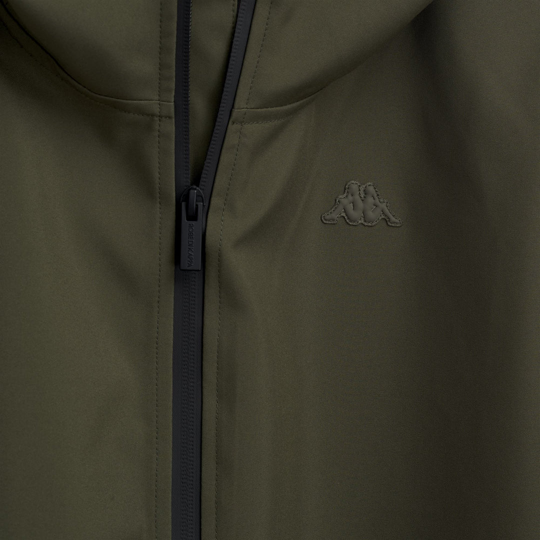 Green Men's Casual Regular Fit Hooded Polyester Mid Jacket main
