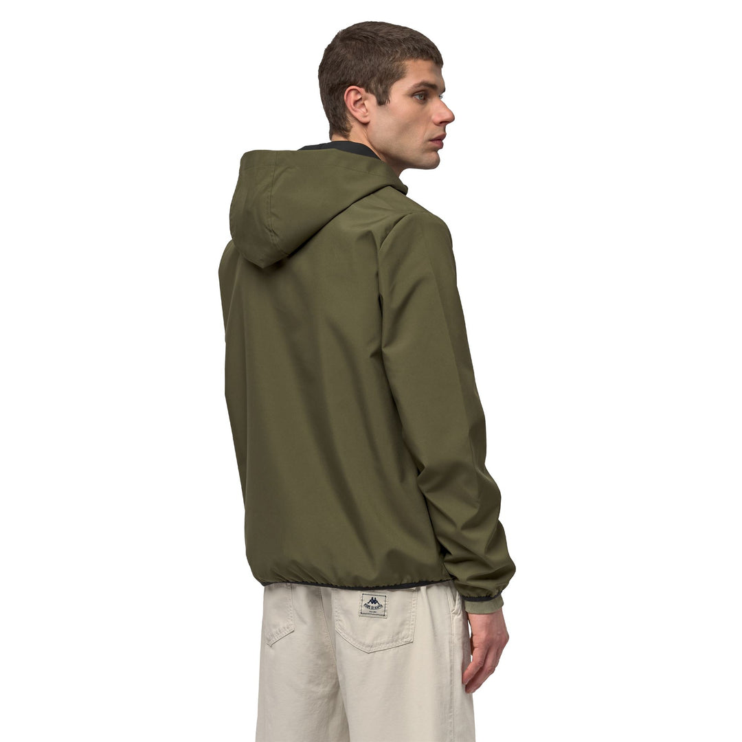 Green Men's Casual Regular Fit Hooded Polyester Mid Jacket main