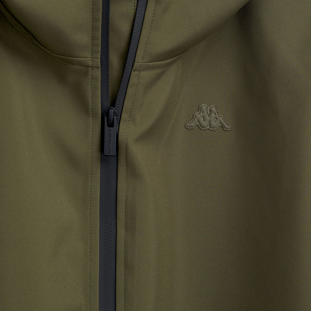 Green Men's Casual Regular Fit Hooded Polyester Mid Jacket main