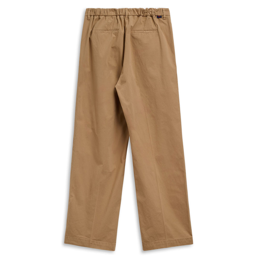 Pantaloni chino beige da donna con vestibilità comoda e vita elastica main