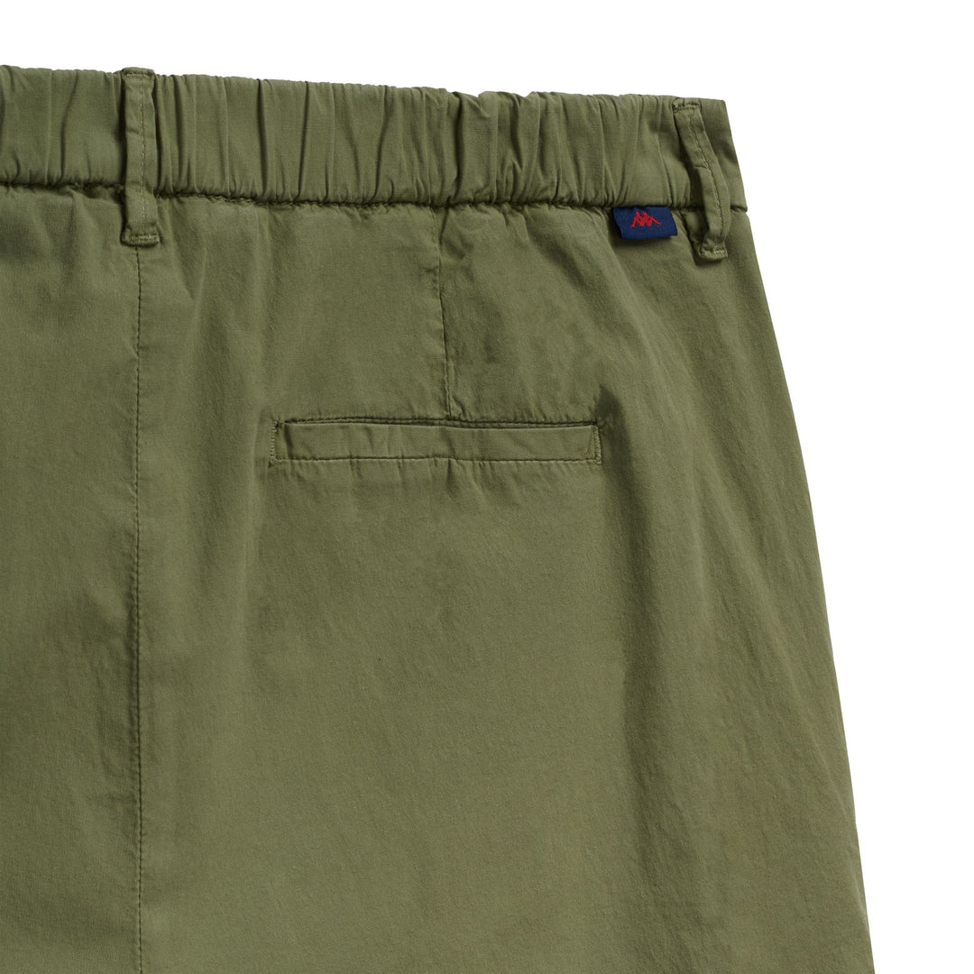Pantaloni chino da donna verde oliva con vestibilità ampia main
