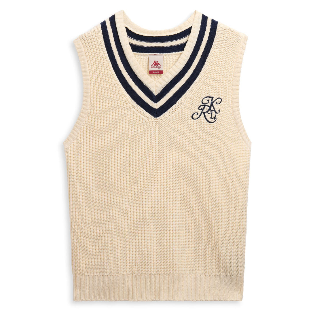 ROBE GIOVANI  ATHOLL - KNITWEAR - Gilet - Uomo - WHITE MASTICE-BLUE MARINE 01