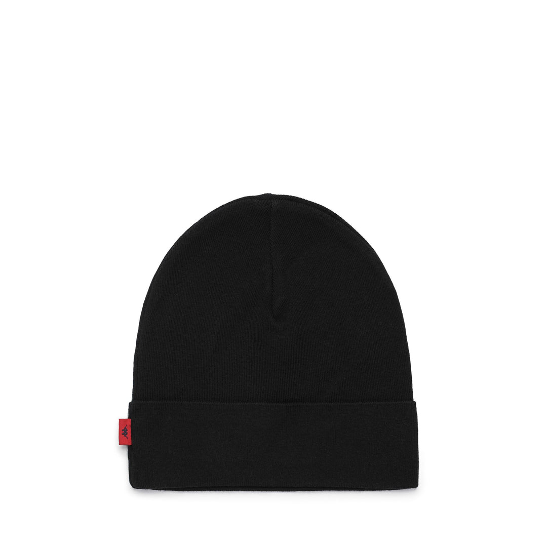 Black Unisex Classic Knitted Hat with Cotton and Cashmere Blend main