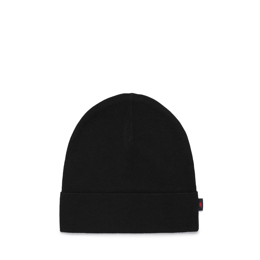 Black Unisex Classic Knitted Hat with Cotton and Cashmere Blend 01