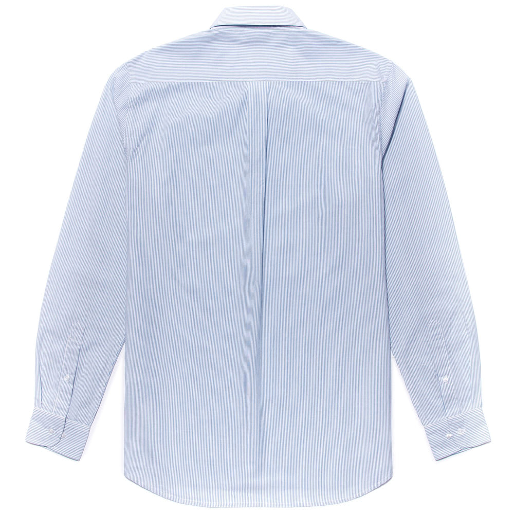Camicia Classica in Cotone Blu Cielo con Bottoni Uomo 02