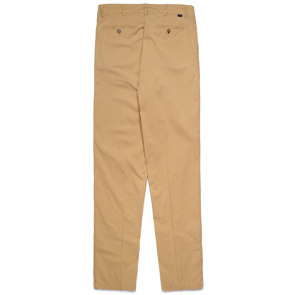 Pantaloni Chino Slim Fit Uomo Beige Marrone in Cotone Leggero 02