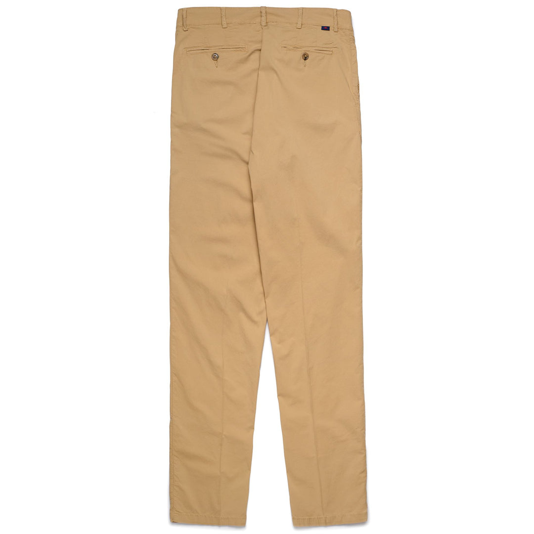 Beige Brown Men's Slim Fit Chino Pants in Lightweight Cotton main