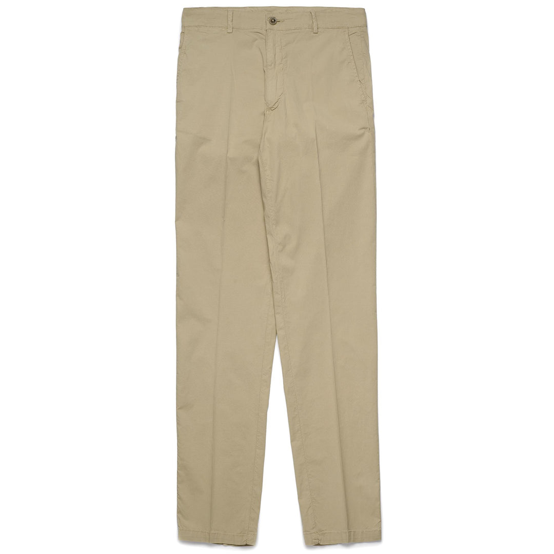 Pantaloni Chino Slim Fit Uomo in Cotone Leggero Verde Giallo 01