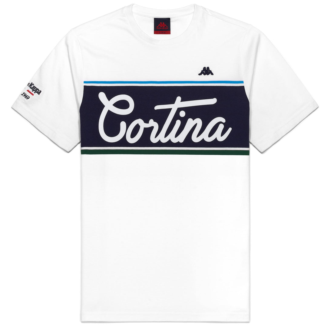 T-Shirt Casual in Cotone Slim Fit Uomo Blu Navy e Bianco 01