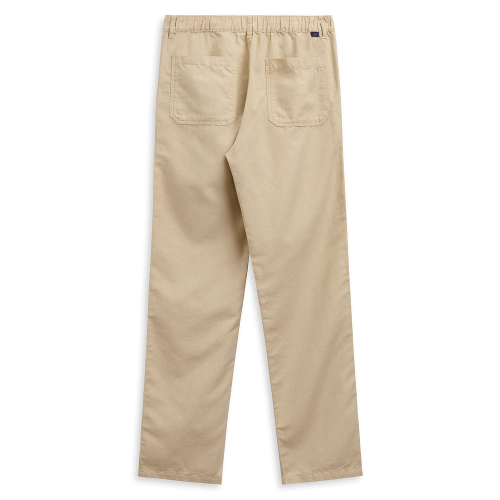 Grey Men's Regular Fit Casual Chino Pants in Mixed Linen 02