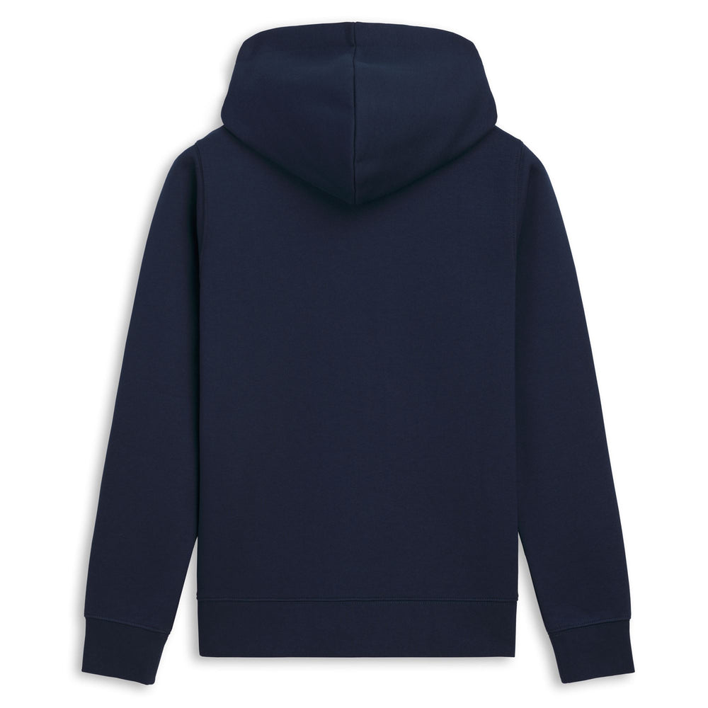 Blue Women's Regular Fit Brushed Fleece Hoodie 02