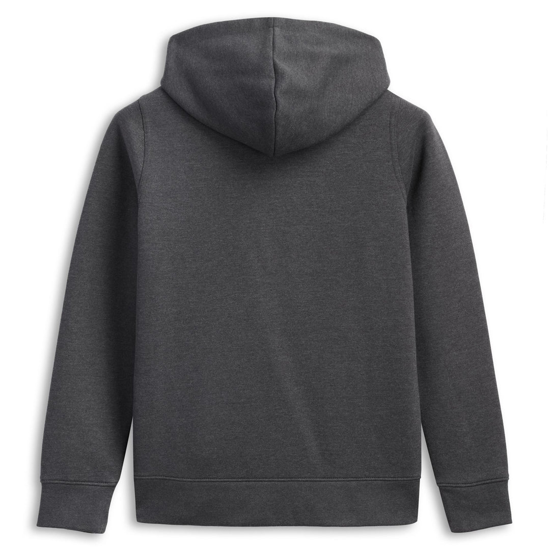 Charcoal grey Women's Fleece Jacket with Hood and Zipper main