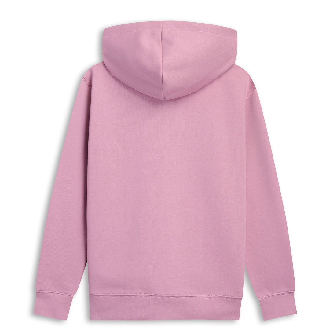 Giacca in pile spazzolato da donna marrone rosa con cerniera e cappuccio main