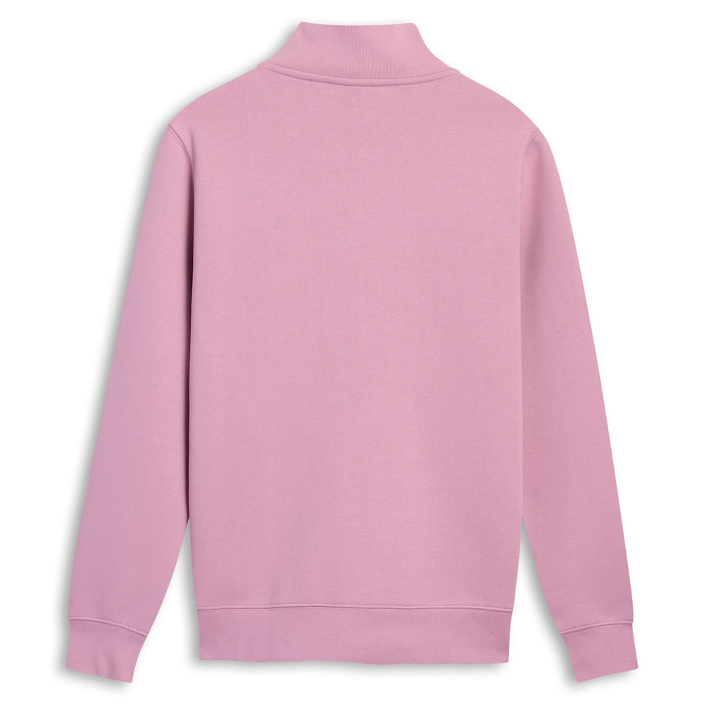 Brown Women's Fleece Jacket with Zip and Rib Borders 02