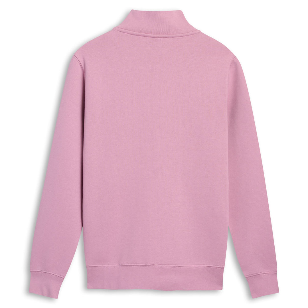 Giacca in pile marrone da donna con cerniera e bordi a costine main