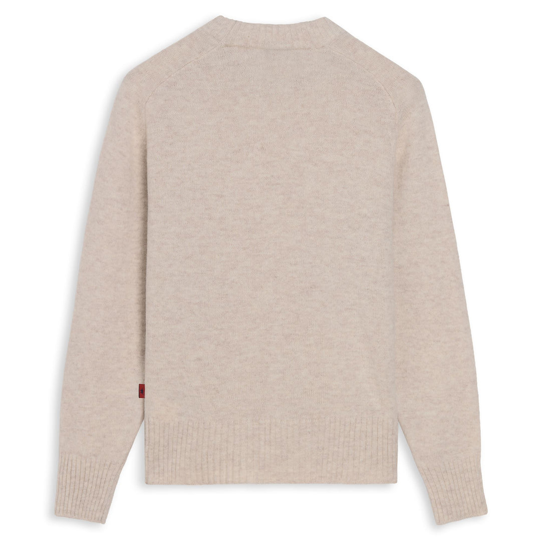 Beige Women's Regular Fit Wool Pullover main