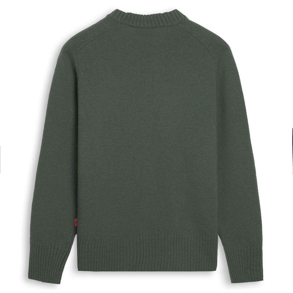 Green Women's Regular Fit Wool Pullover 02