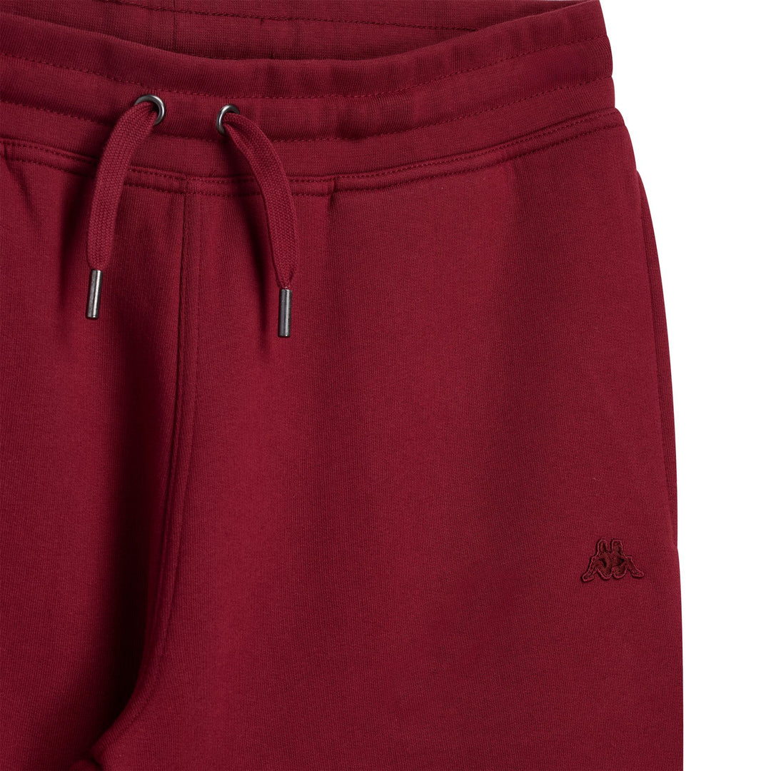 Pantalones deportivos rojos ajustados y cepillados para hombre main