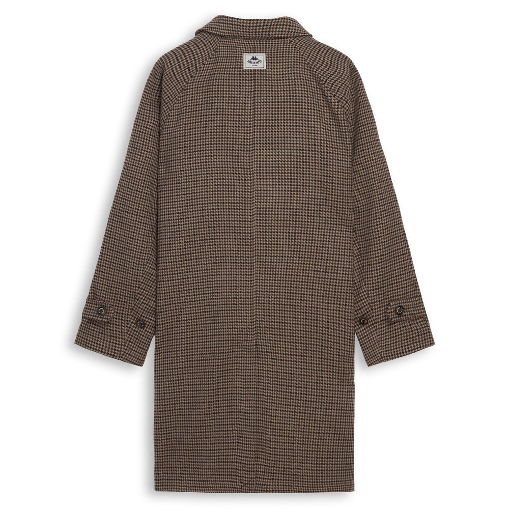 Manteau marron pour homme, coupe classique, en laine mélangée 02