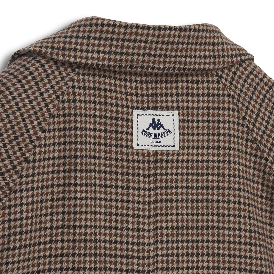 Manteau marron pour homme, coupe classique, en laine mélangée main