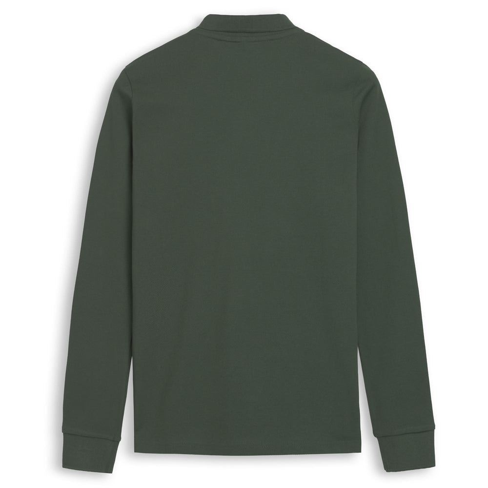 Polo da donna verde in cotone, vestibilità regolare 02