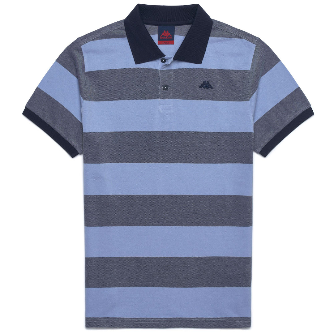 Polo Classica Slim Fit Uomo Cotone Blu Iris 01