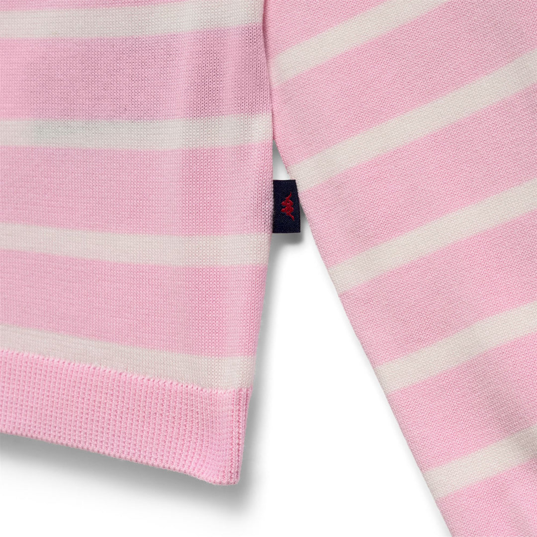 Suéter casual de algodón de corte regular para mujer en color rosa main