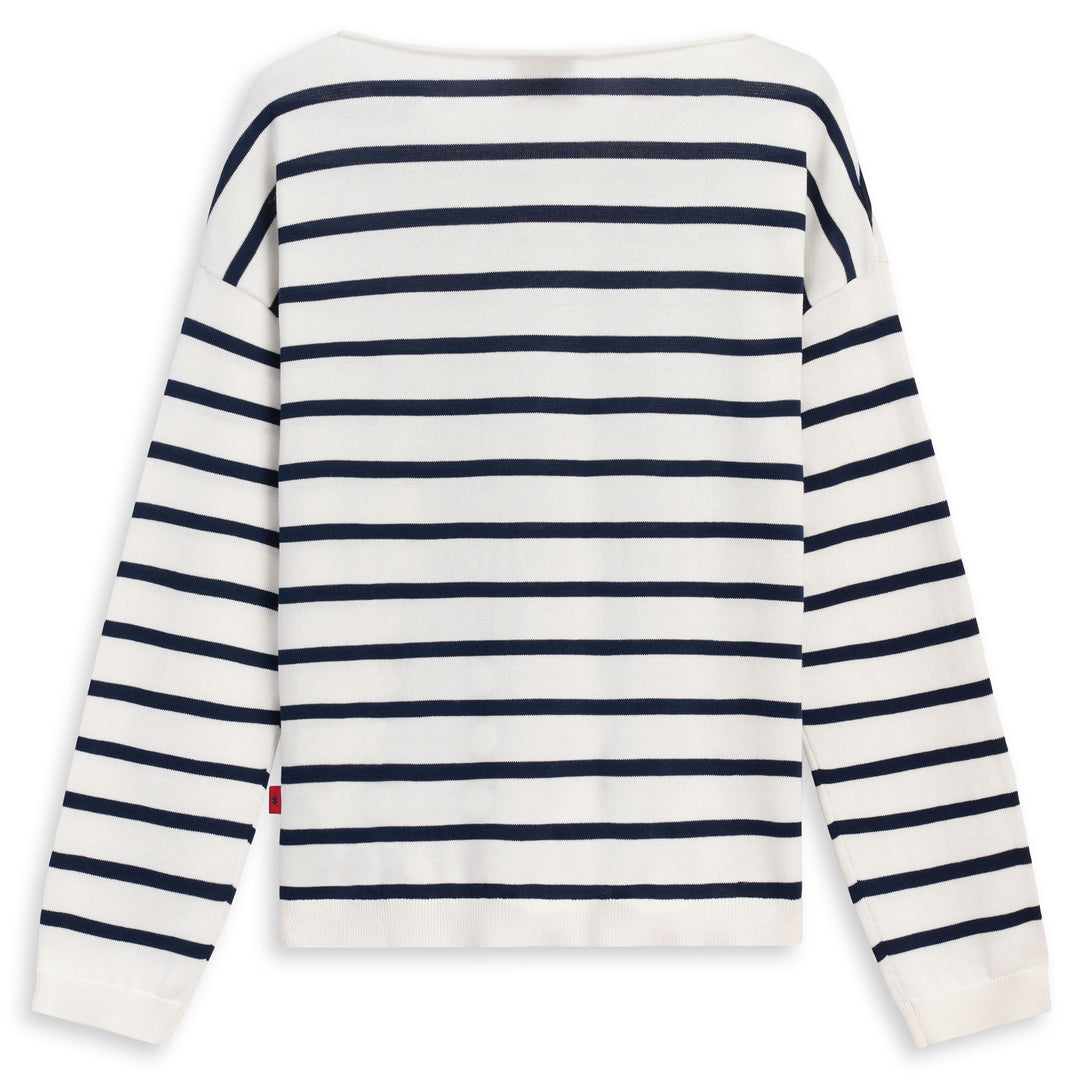 MALLORY - KNITWEAR - Pull  Over - Woman - WHITE CLOUD-BLUE IRIS main