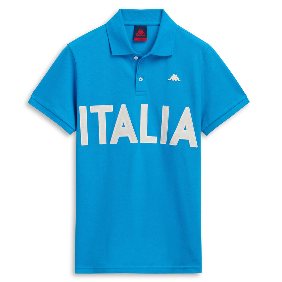 Polo casual da uomo in cotone slim fit blu 01