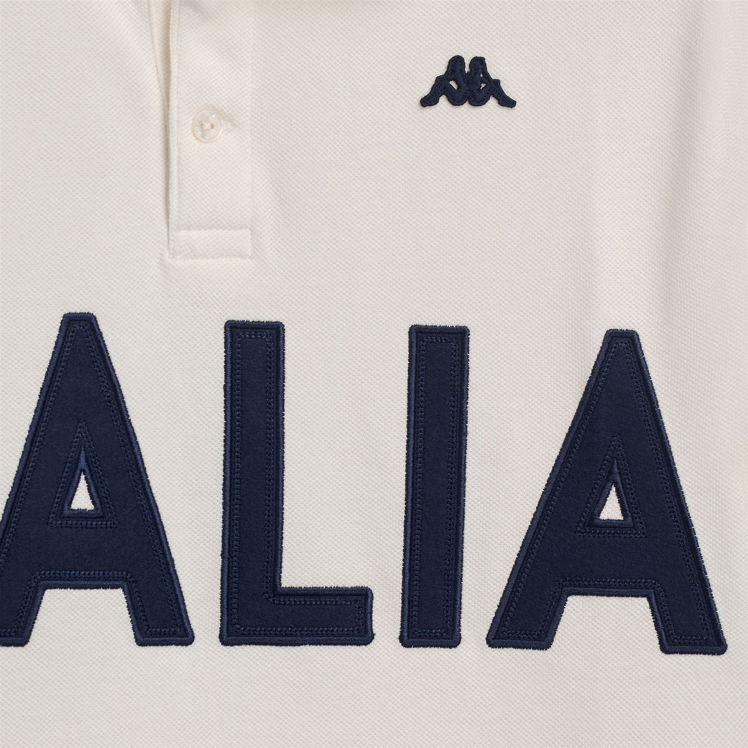 Polo informal de algodón blanco de corte entallado para hombre main