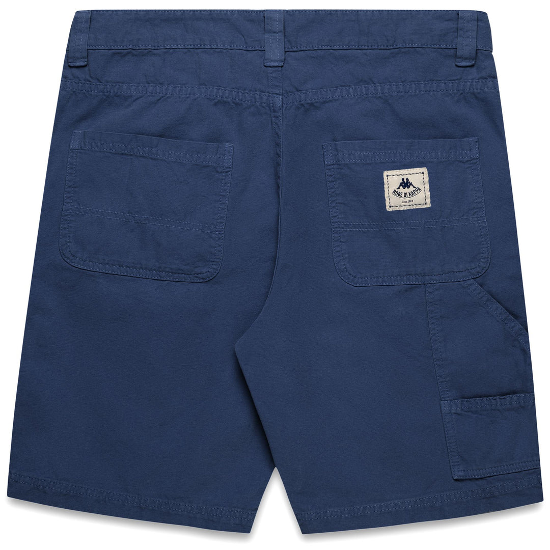 Pantaloncini da carpentiere da uomo blu indaco con vestibilità slim main