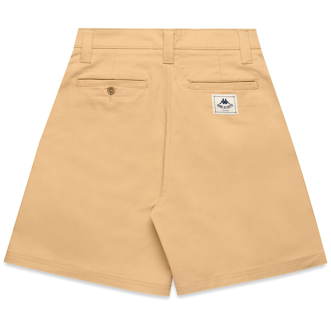 Pantaloncini chino beige da donna con vita alta main