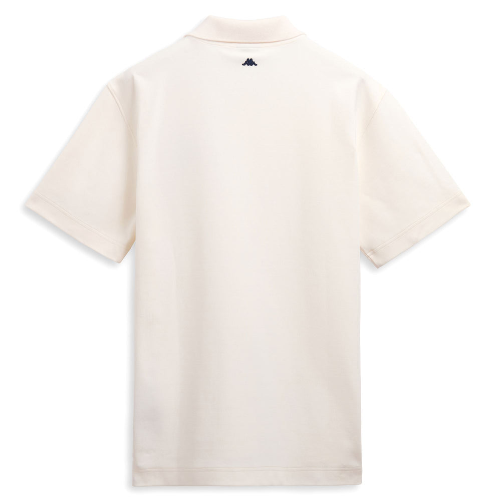 Polo casual in cotone da uomo vestibilità comoda bianca 02