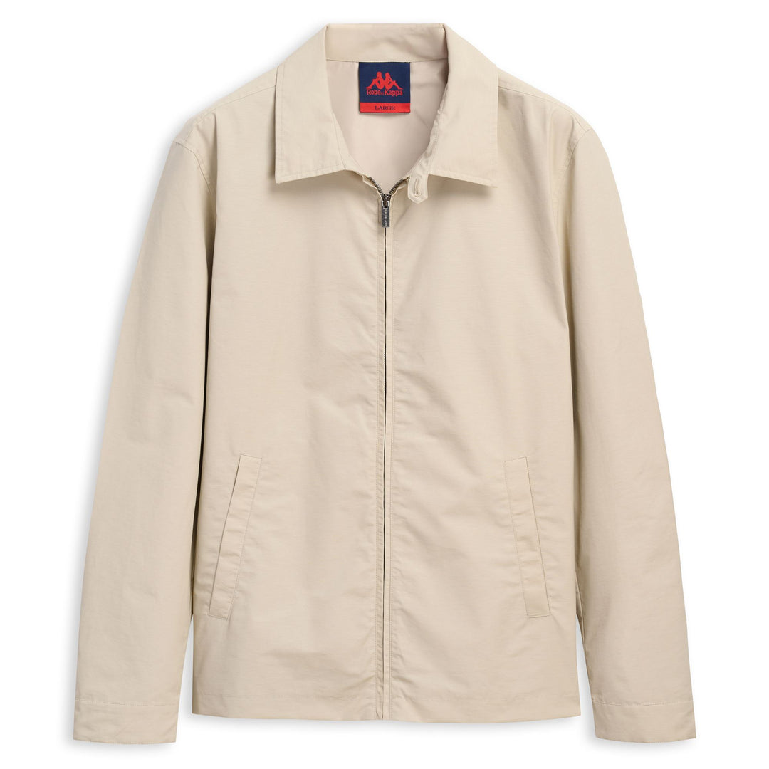 Veste courte décontractée en coton gris pour homme main