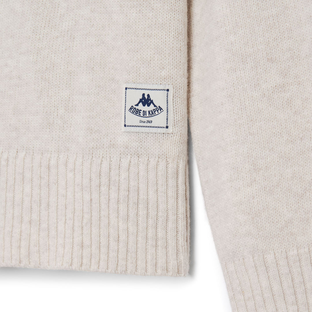 Beige Women's Comfort Fit Wool Blend High-Neck Pullover main