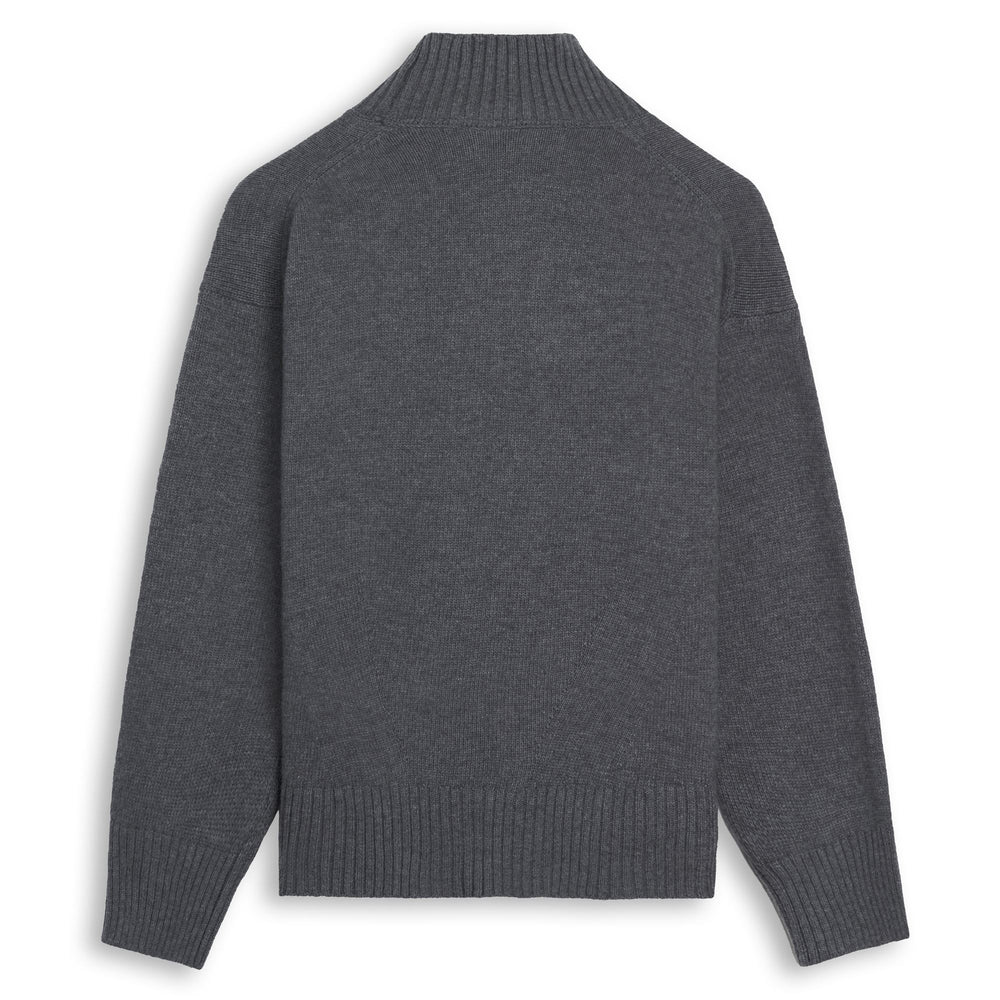 Grey Women's Comfort Fit Wool Pullover 02