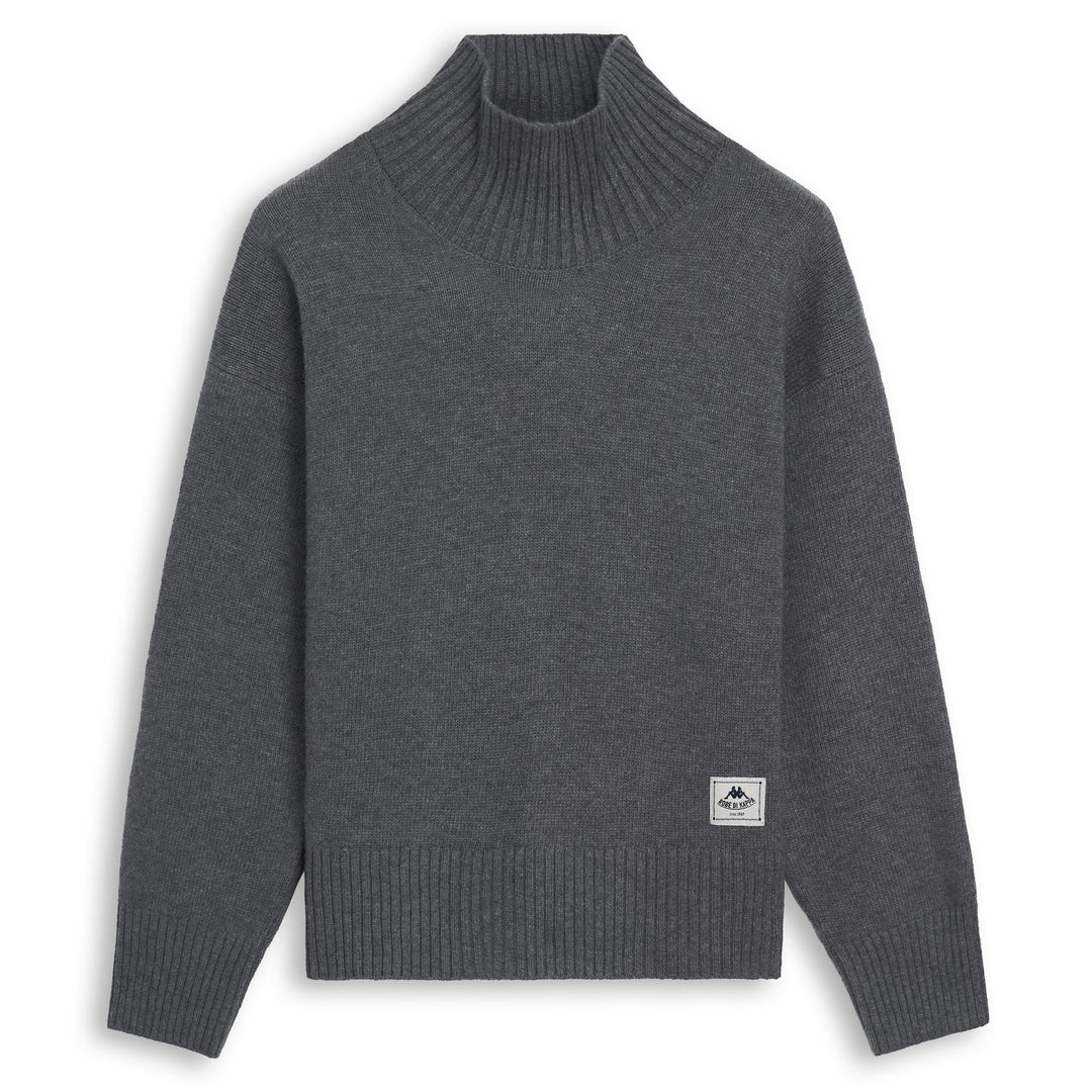 Pull en laine gris pour femme, coupe confortable 01