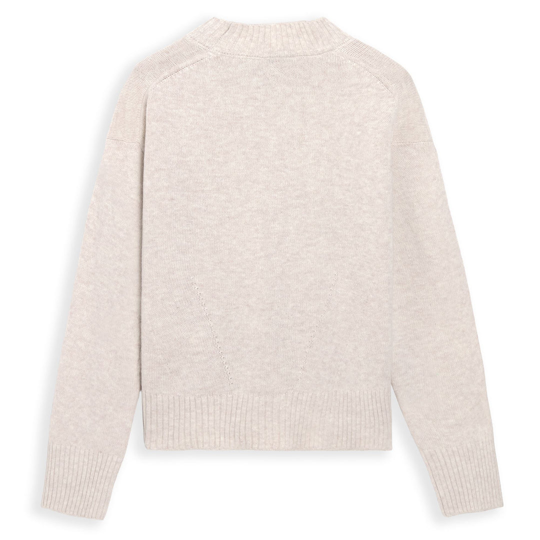 Beige Women's Comfort Fit Wool Crew Neck Pullover main