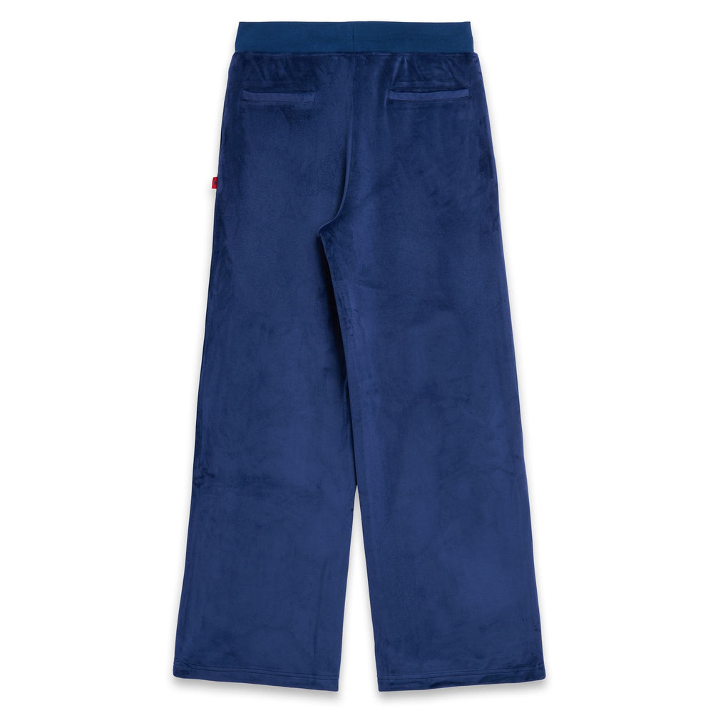 Blue Women's Wide Fit Velvet Sport Trousers 02