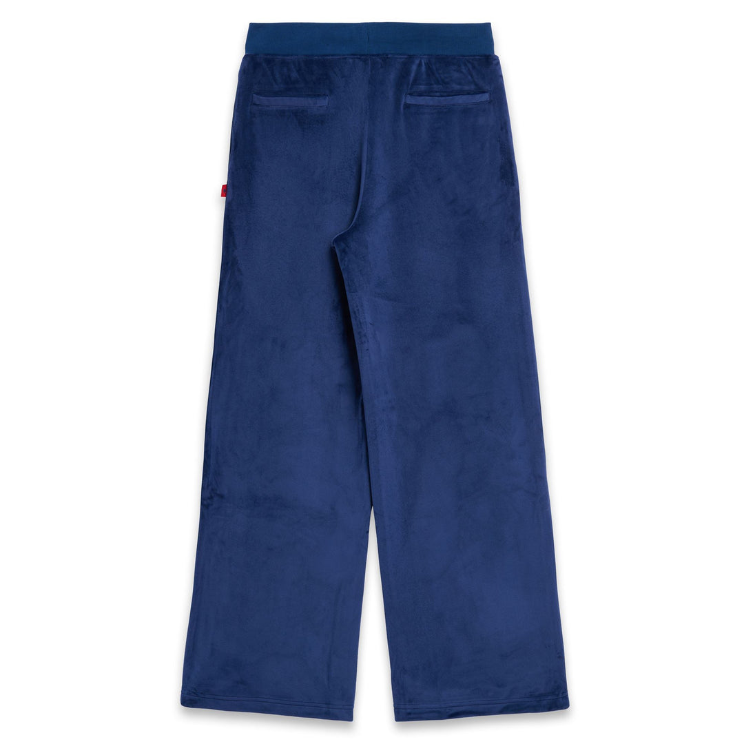 Blue Women's Wide Fit Velvet Sport Trousers main