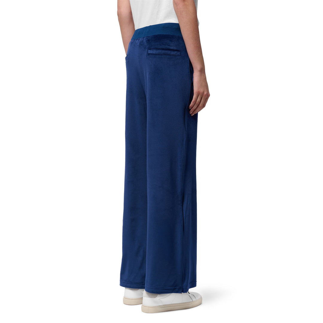 Blue Women's Wide Fit Velvet Sport Trousers main