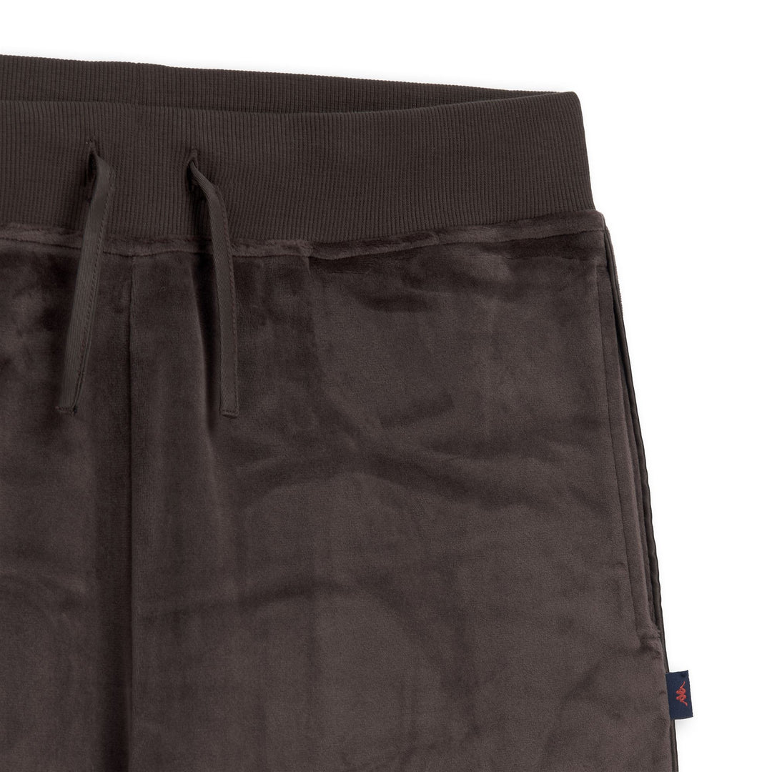 Brown Women's Wide Fit Velvet Sport Trousers main