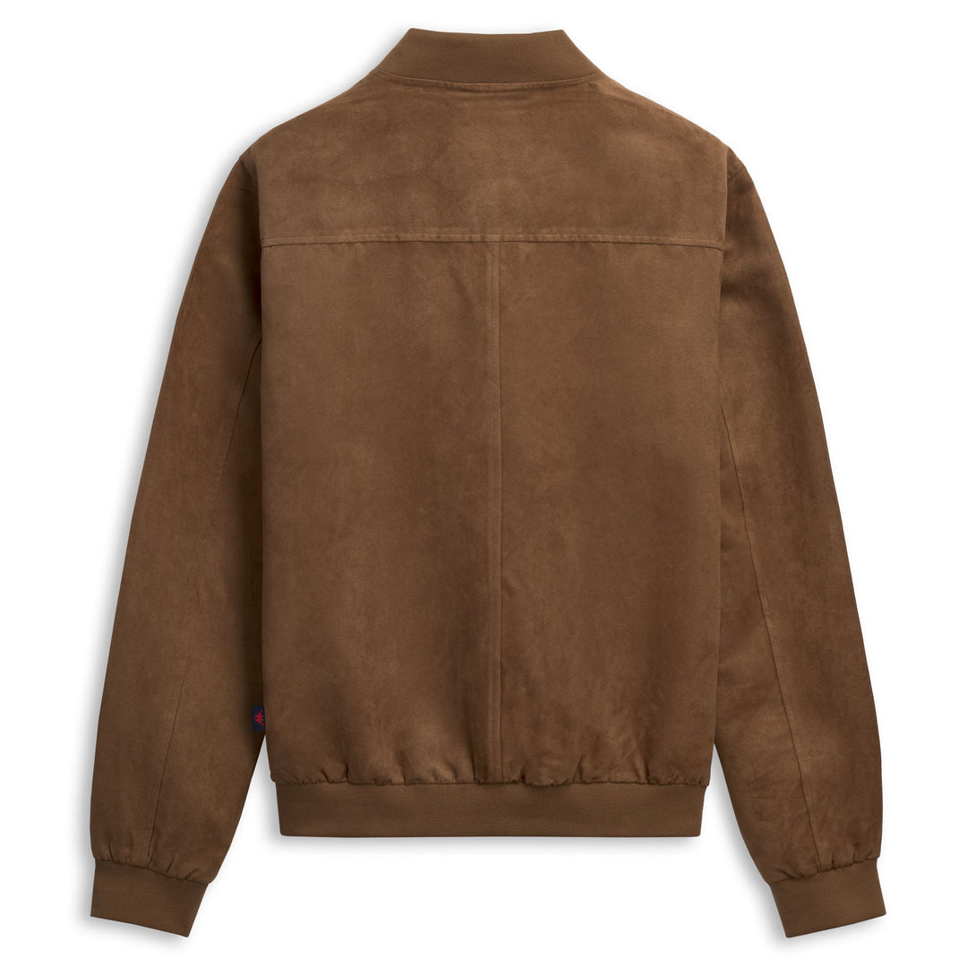 Men's Brown Classic Short Jacket in Simil Suede main