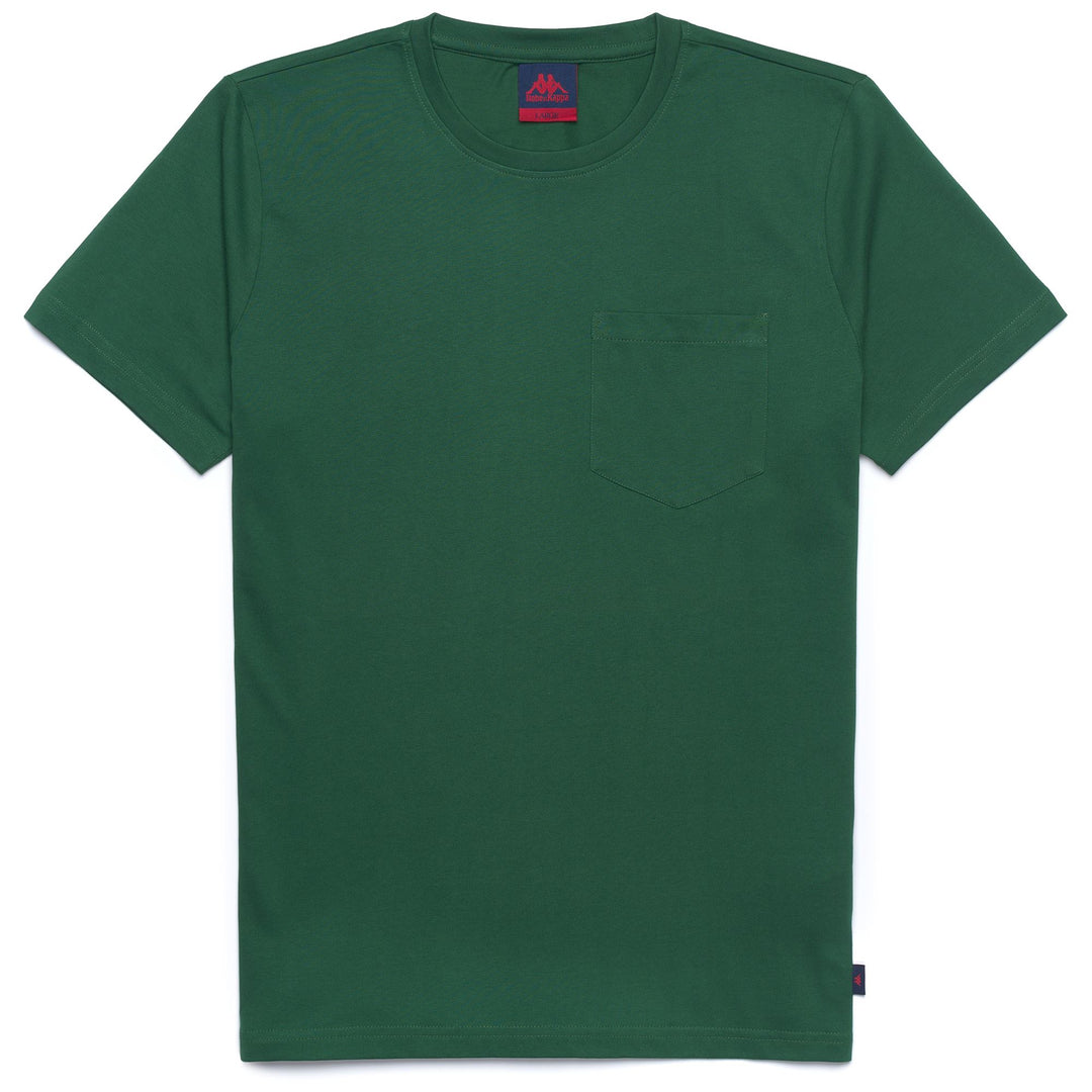 Eden Green Men's Slim Fit Cotton T-Shirt with Chest Pocket 01